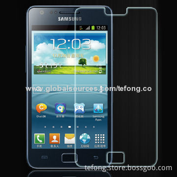 Tempered Glass Screen Protector for Samsung I9100/S2, OEM/ODM Orders Welcomed